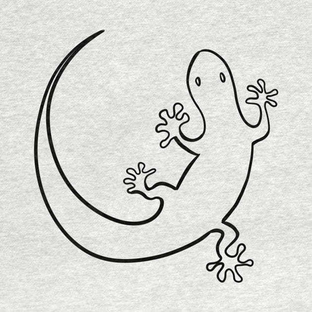 Stick figure gecko by WelshDesigns